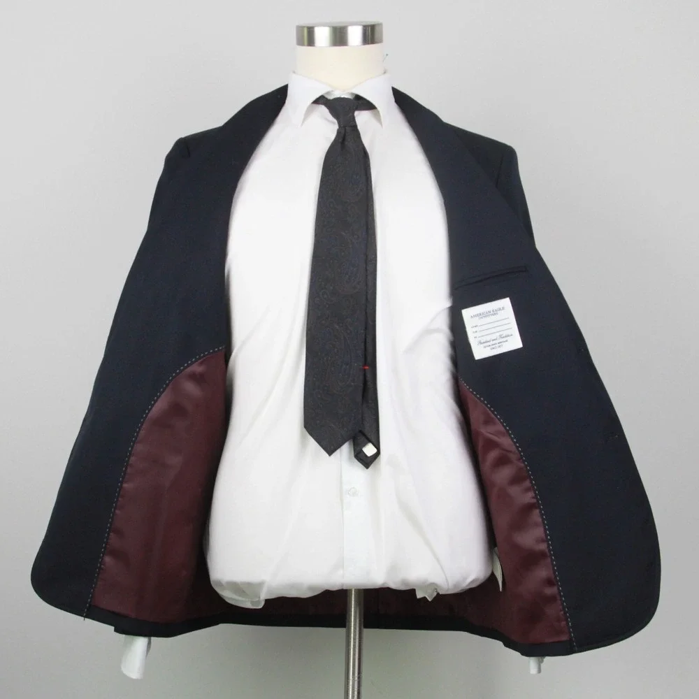 American‎ Eagle Men's Medium The Legendary Blazer Black E05617